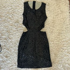Lovers & Friends Black Sequin Dress